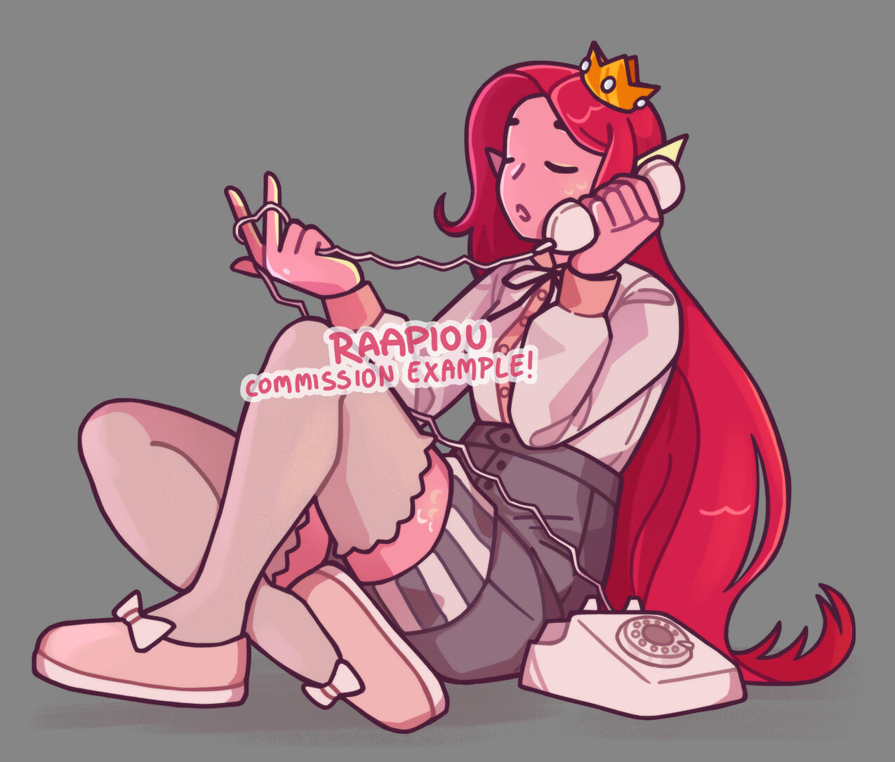 A drawing of Miranda Vanderbilt from Monster Prom.